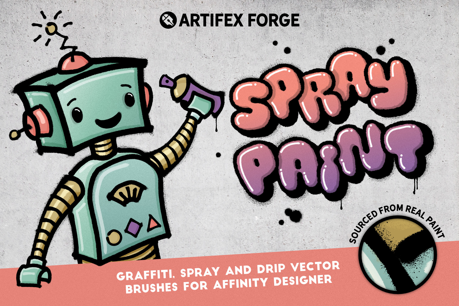 Spray Paint Affinity Brushes - Graffiti Vector Brushes