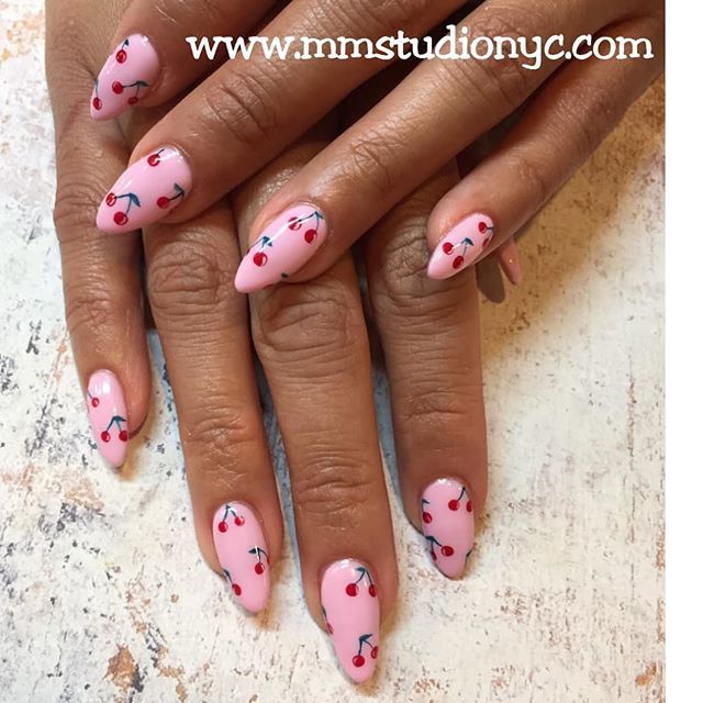 40+ Must See Cherry Nail Design Ideas 105