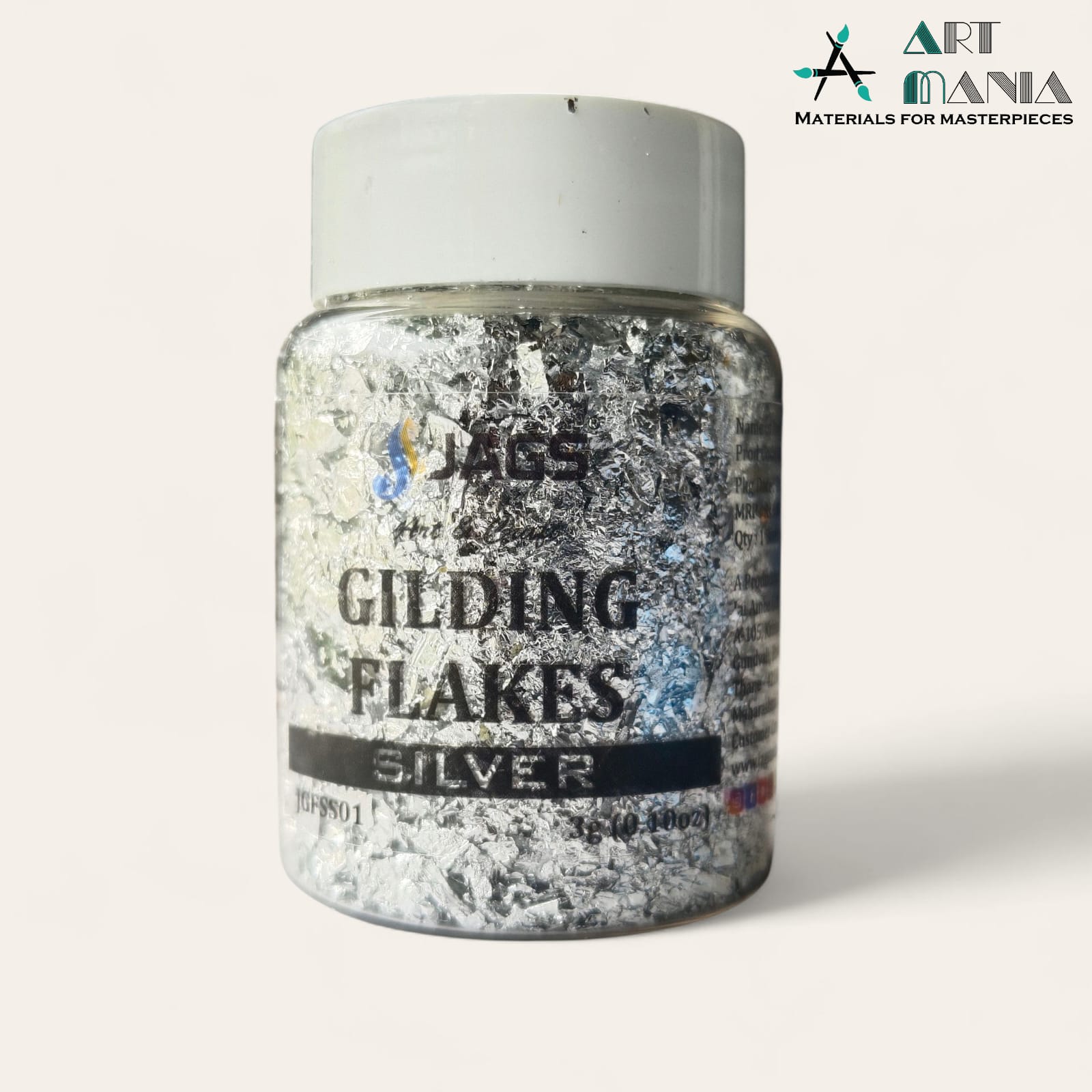 Silver Gilding Flakes – 9GMS Bottle