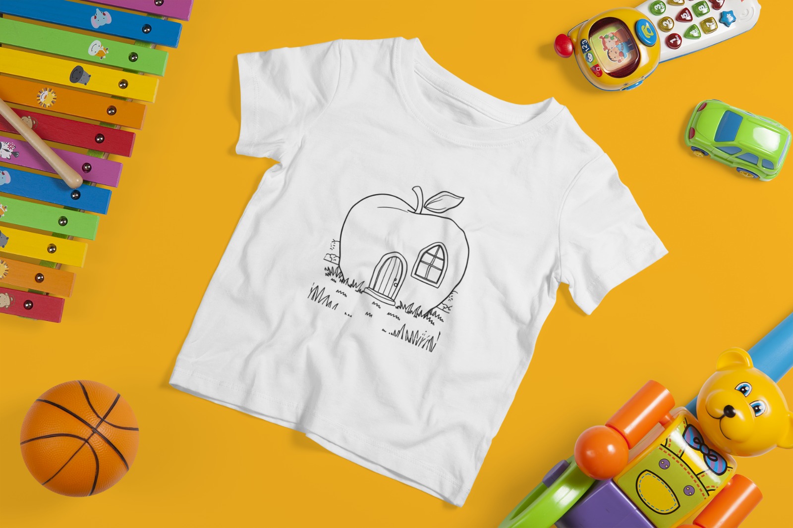 Pre marked Doodle T-Shirt With Washable Color Markers
