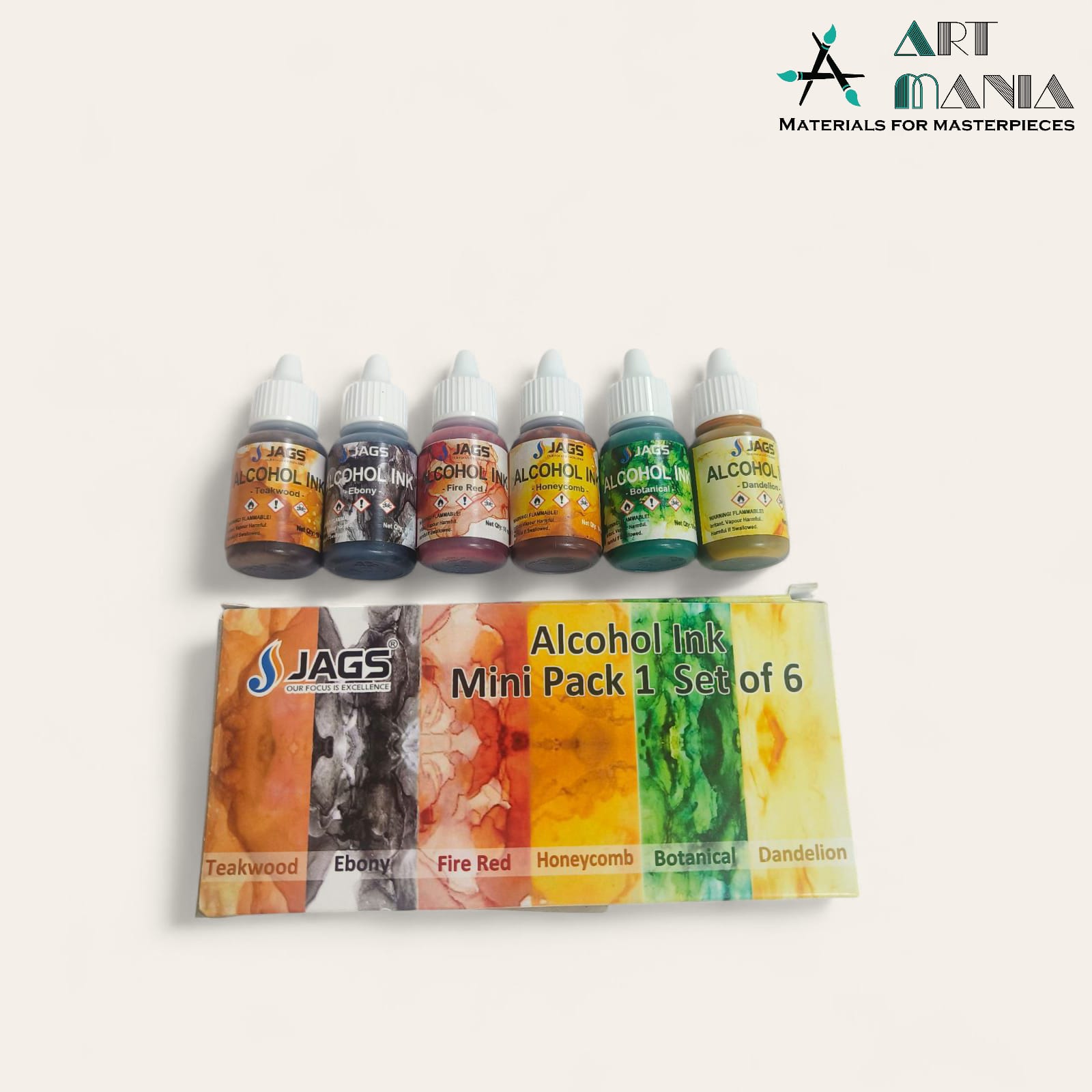 Alcohol Ink Mini Pack 1- Set Of 6