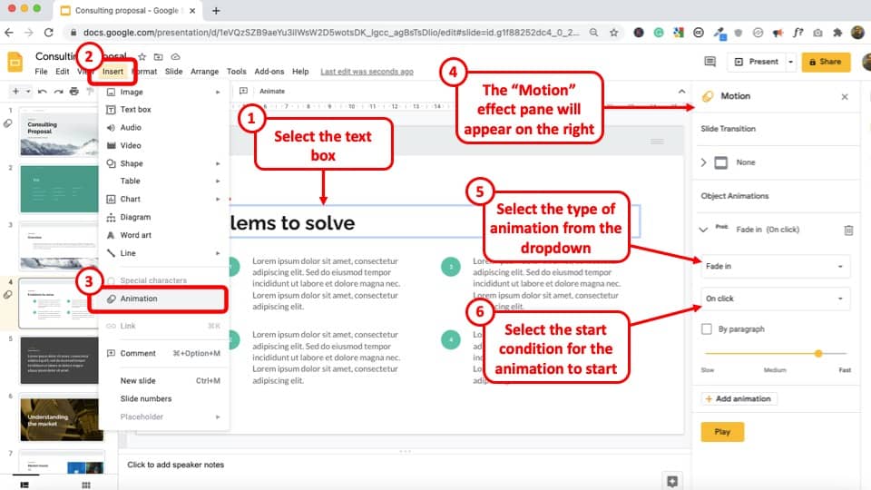How to animate in google slides? [everything to know!]