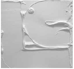 White textured painting by Shauna Lan La