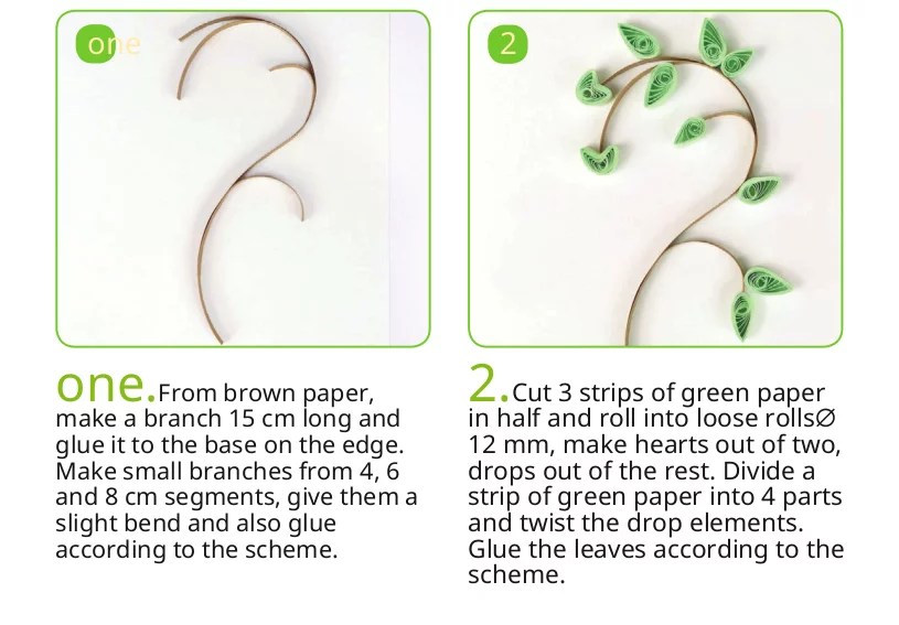 How to Make Quilling Raspberry Branch