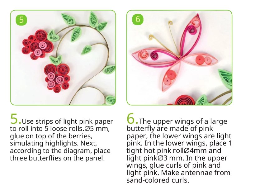 How to Make Quilling Raspberry Branch