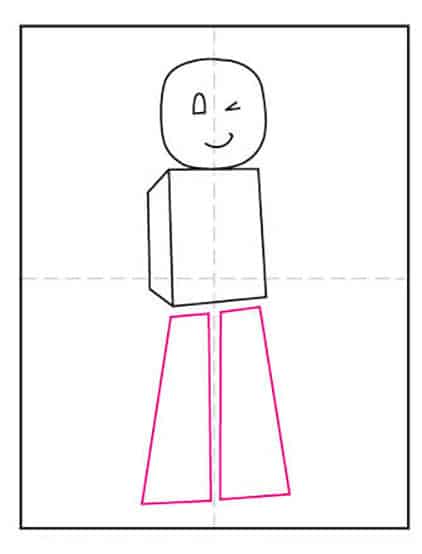 Tips On How To Draw A Roblox Character Step By Step Artwork Lesson For 3 Copy 