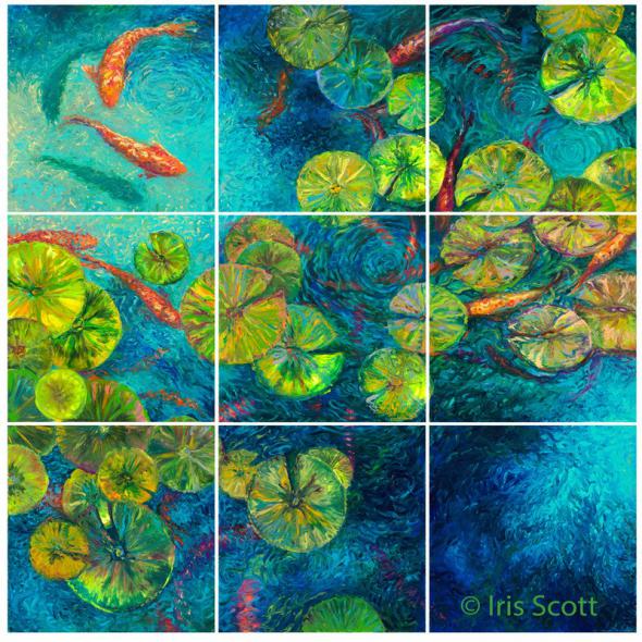 нарисовать рыбки в воде