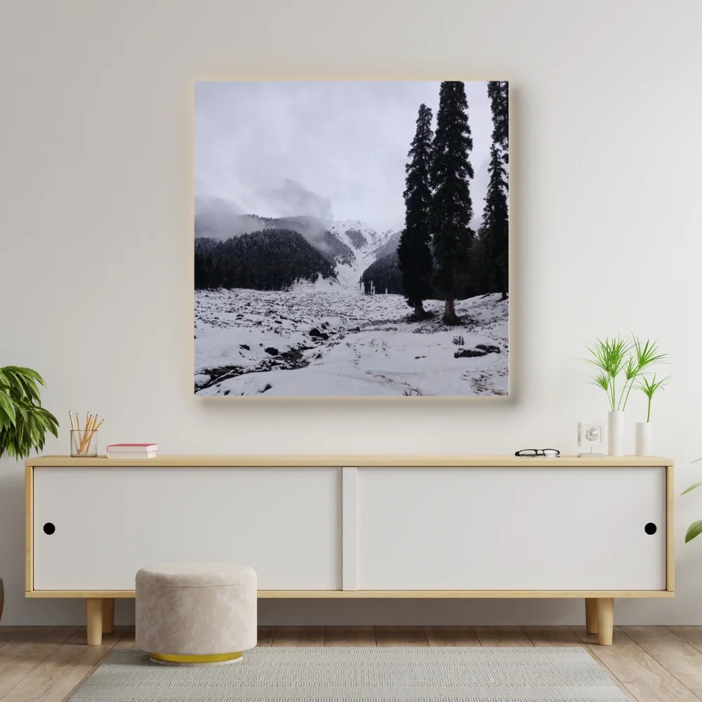 snow mountain print, snow mountain landscape art print, landscape poster