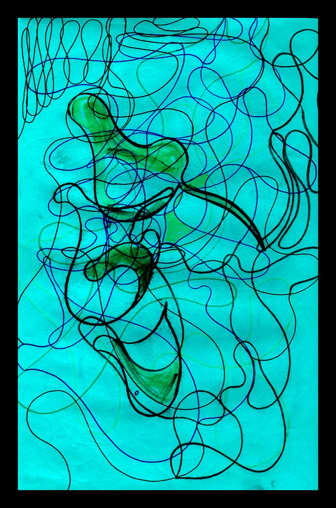 DSC, Pen on sketch paper. 6'x9'in 1998-2002