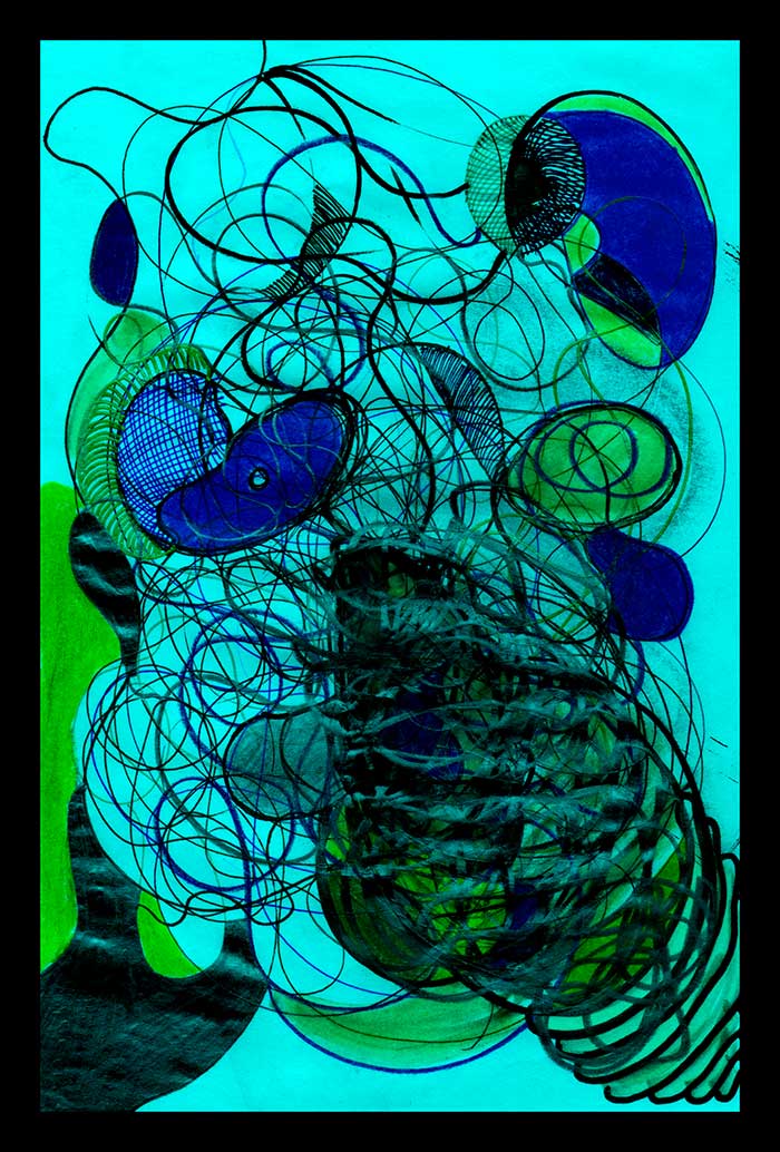 DSC, Pen on sketch paper. 6'x9'in 1998-2002