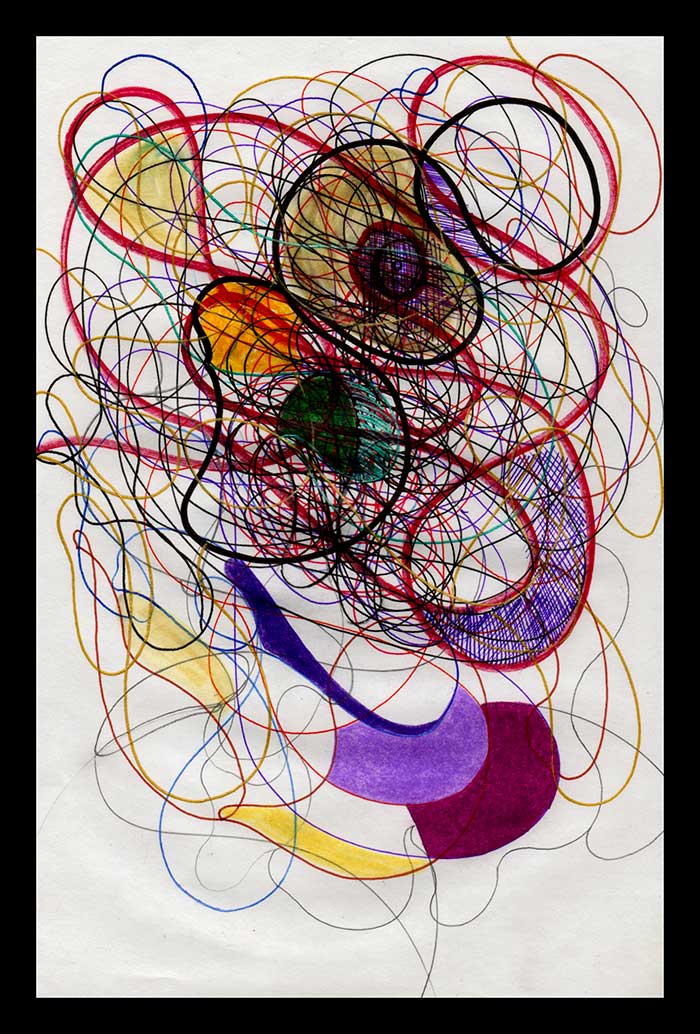 DSC, Pen on sketch paper. 6'x9'in 1998-2002