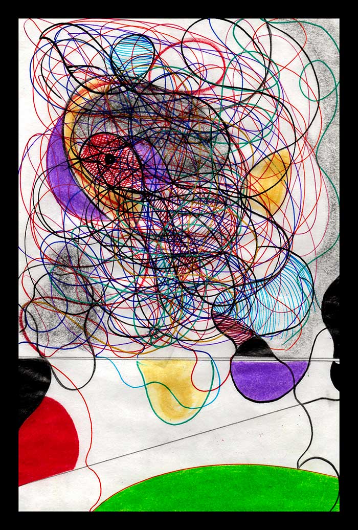 DSC, Pen on sketch paper. 6'x9'in 1998-2002
