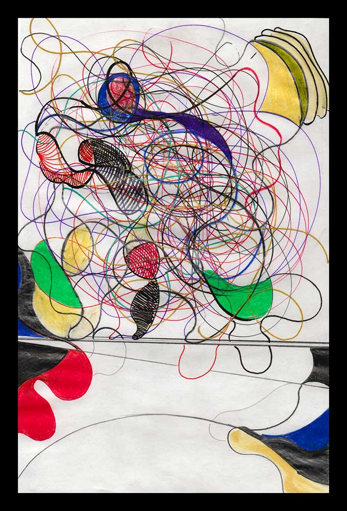 DSC, Pen on sketch paper. 6'x9'in 1998-2002