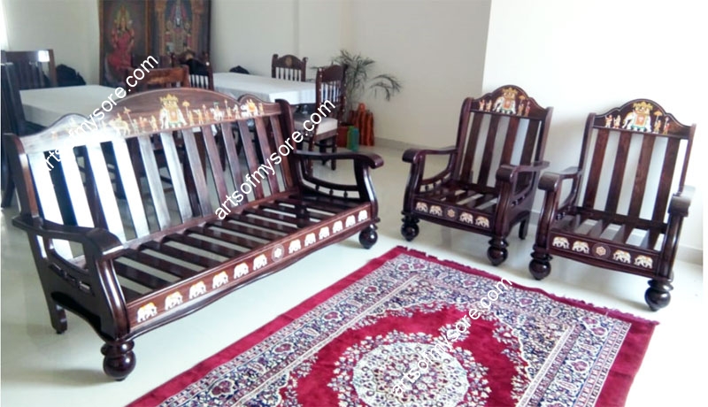10 Handmade Carpenter Teak Wood Sofa Set Designs Pictures Quality Teak