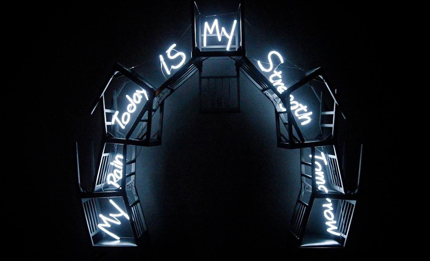 Carl Hopgood’s Powerful Neon Sculptures