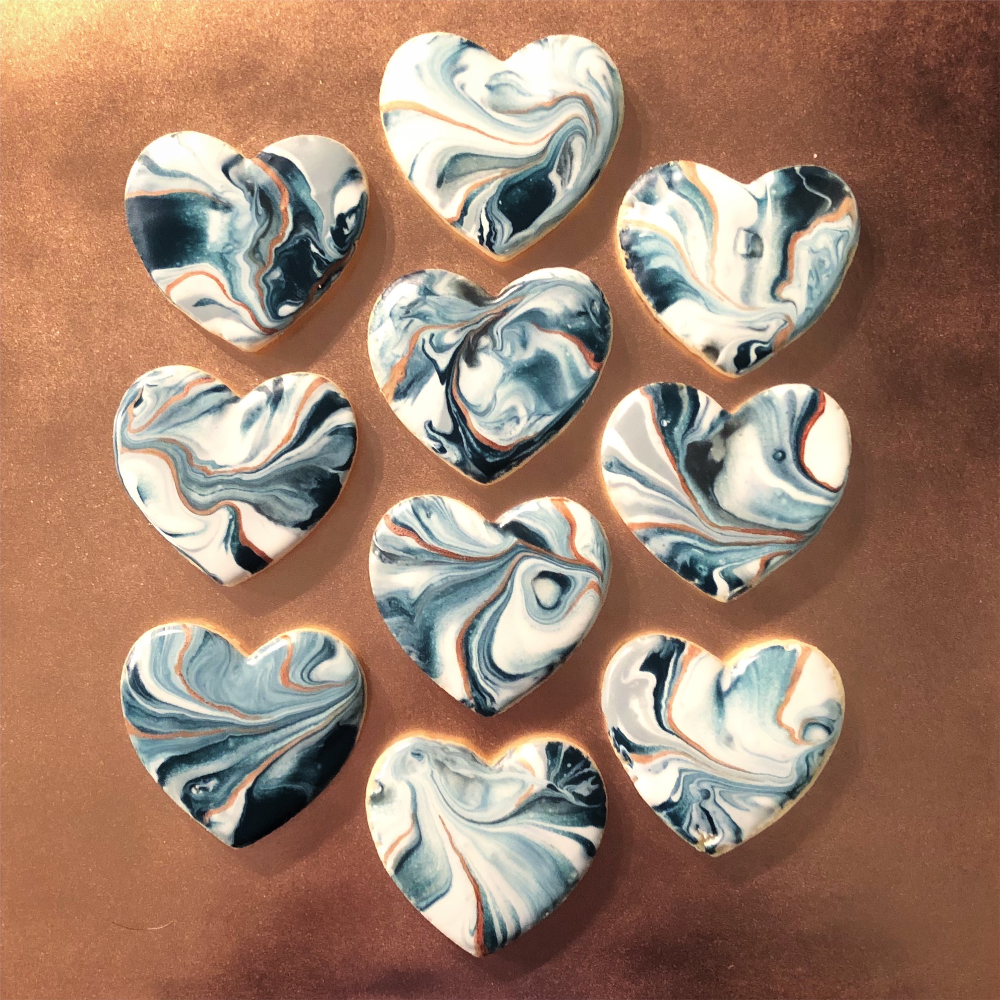 Valentine's Day Marble Cookies 2018