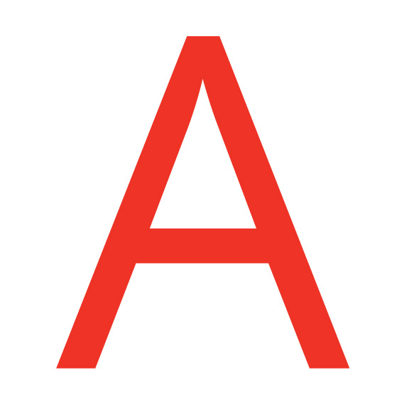 Regular typeface font.