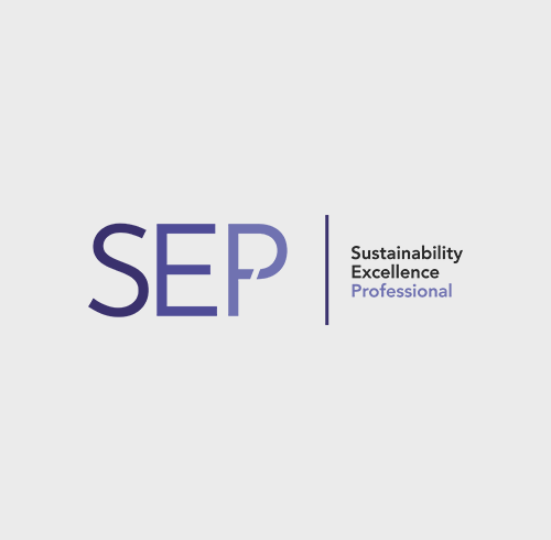 A logo design for sustainability organization for professionals.