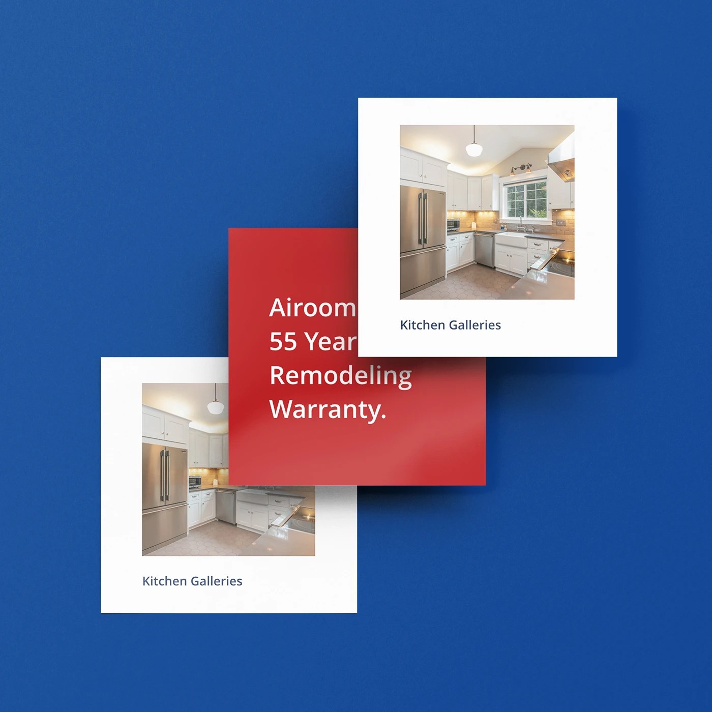 Layered UI modules from a website.