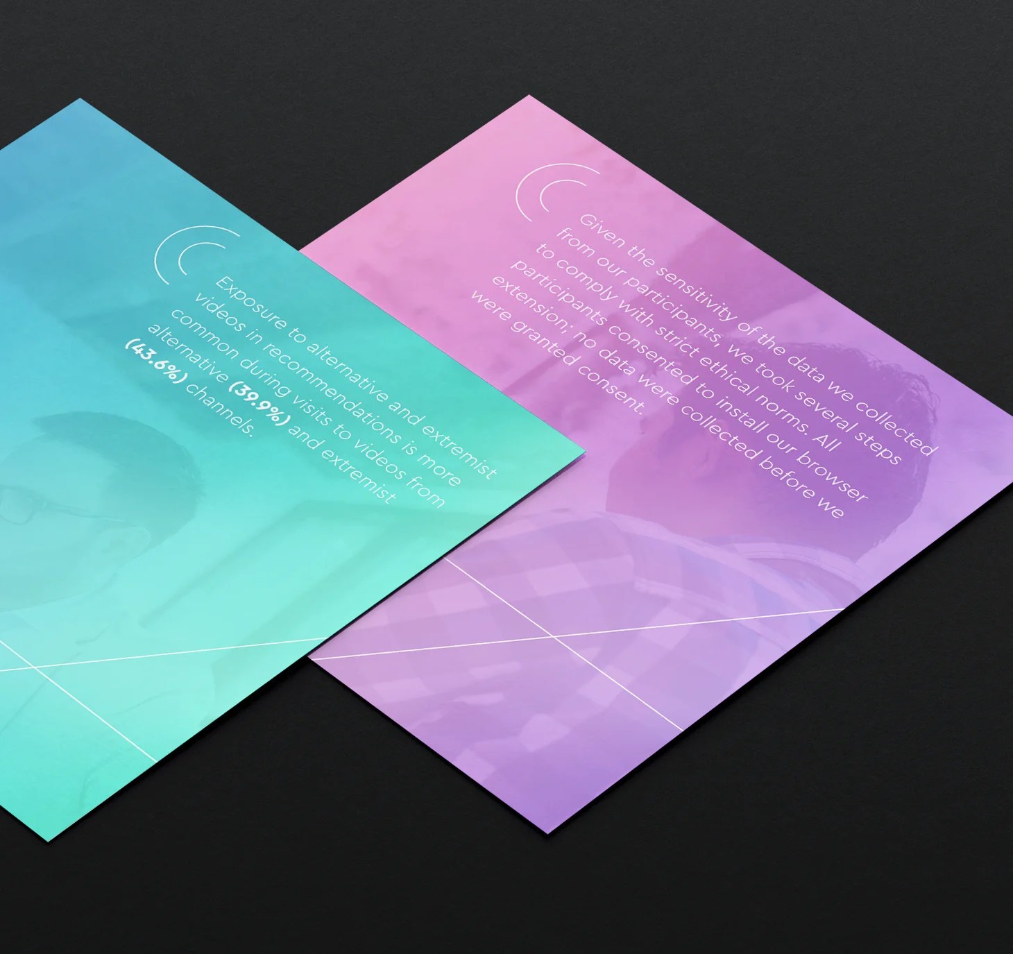 Flyer designs from a report of an organization that combats anti-Semitism.