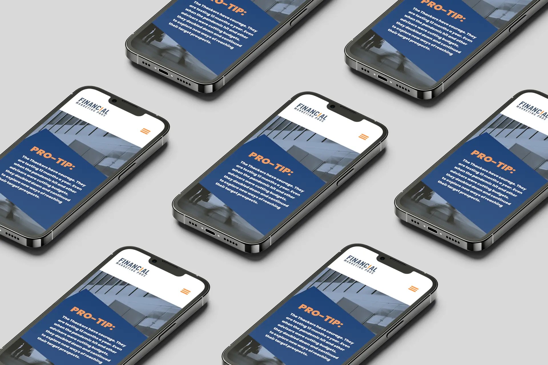 Responsive mobile design.