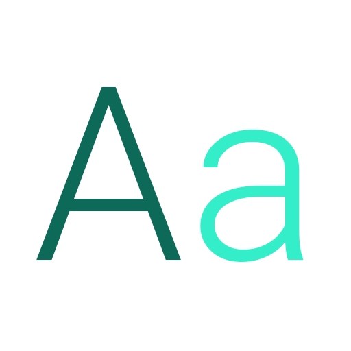 Roboto font in light