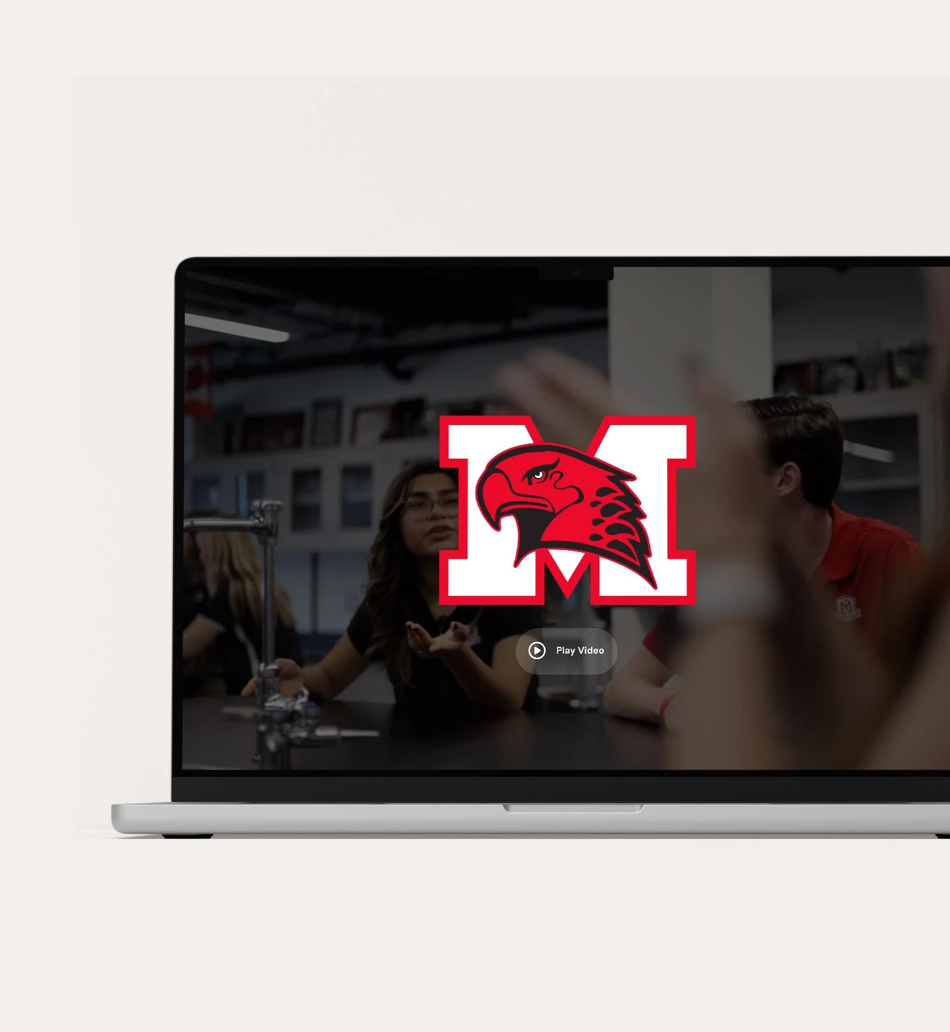 Website home page design feature