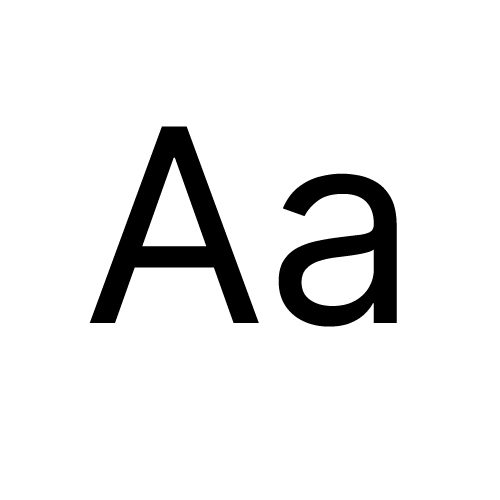 Inter regular typeface.