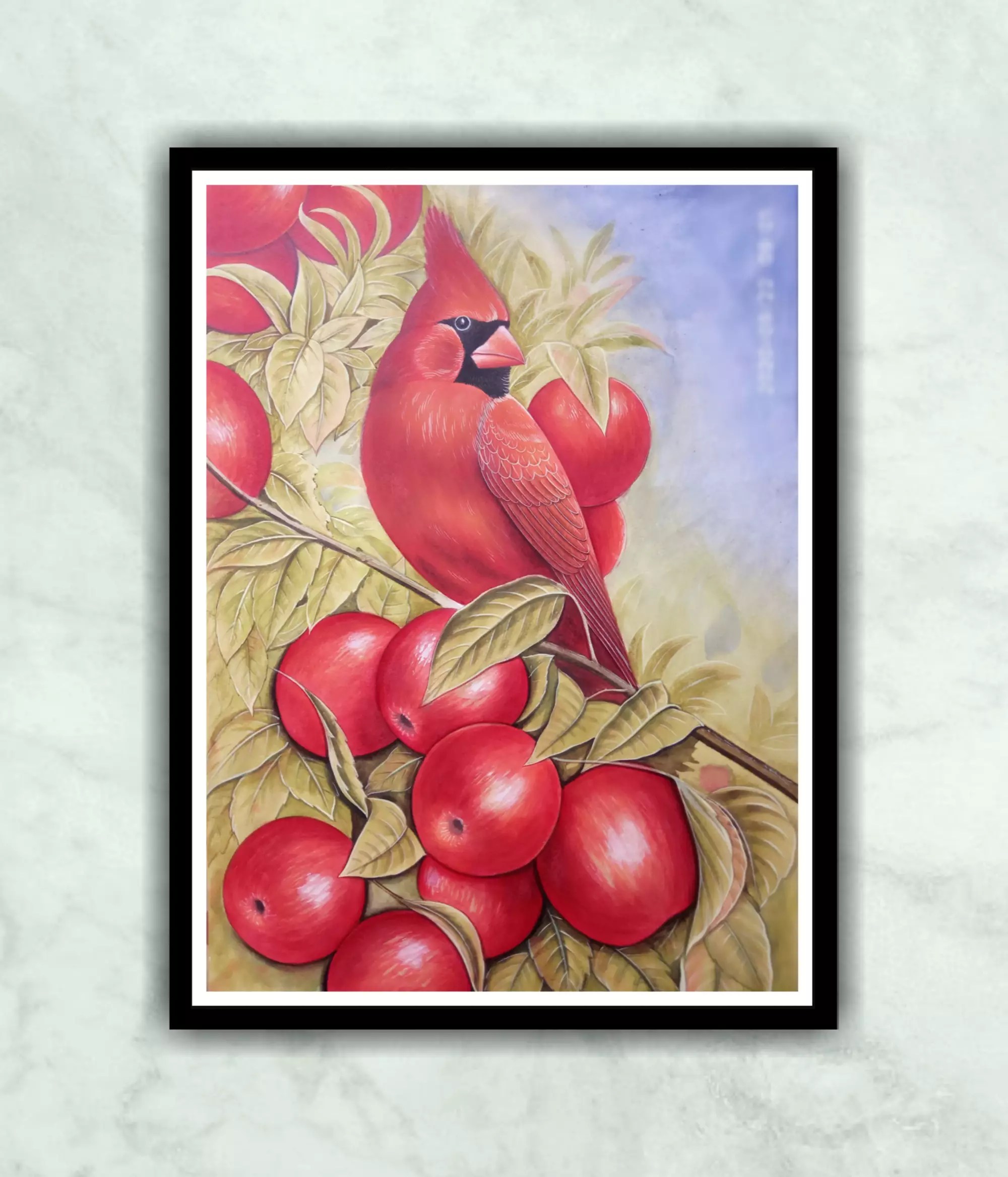 Buy Red Bird Watercolor Painting Online Artwale