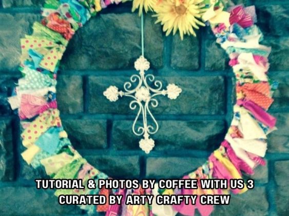 4. Spring & Summer Wreath - Brighten Up Any Door with These 10 Summer Wreath DIY Projects - Arty Crafty Crew