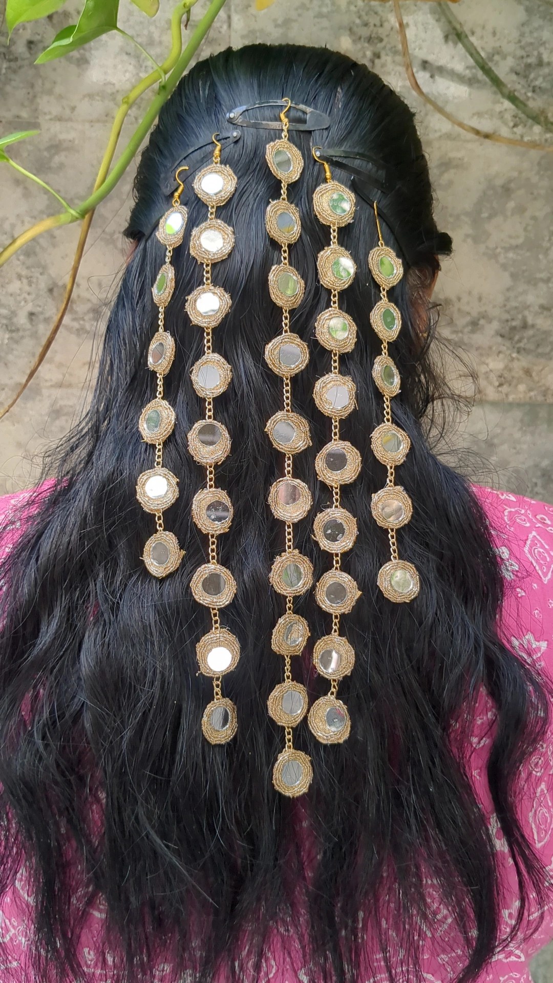 Mirror hair strings