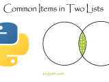 How To Find The Common Items In Two Lists In Python