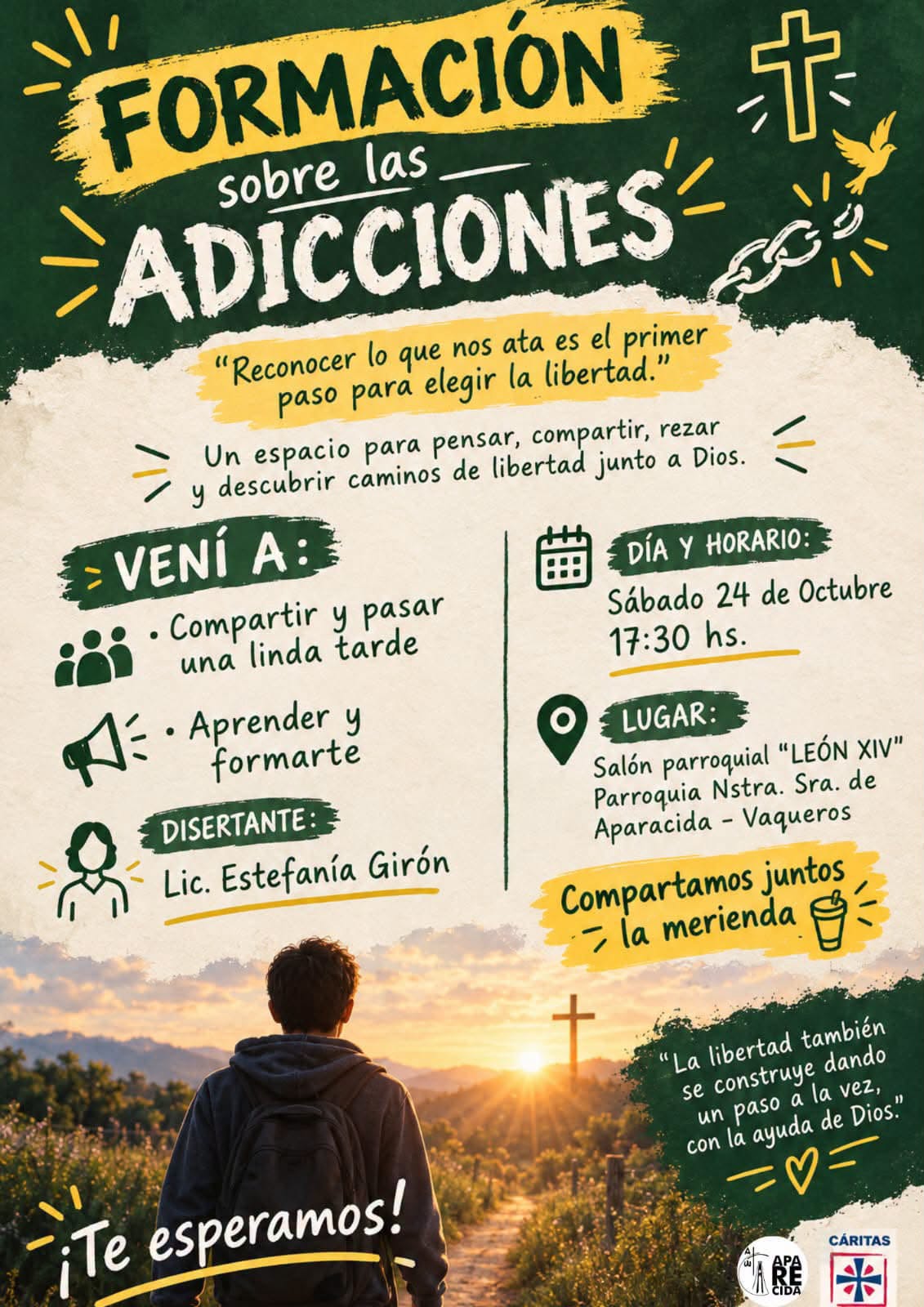 Formación sobre las adicciones: un encuentro para aprender y acompañar en Vaqueros