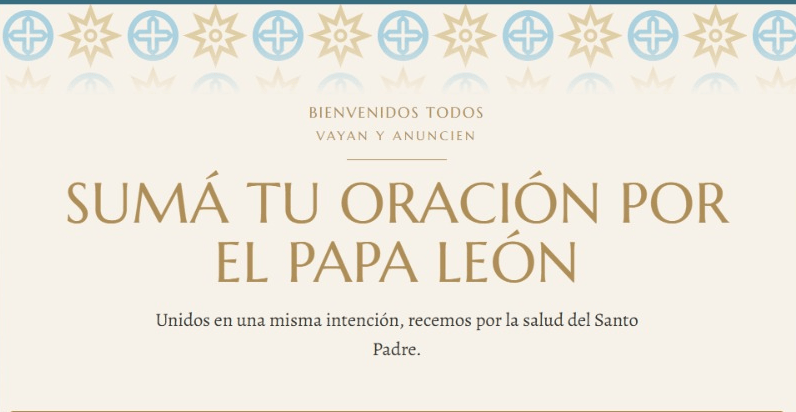Sumá tu oración por el Papa León