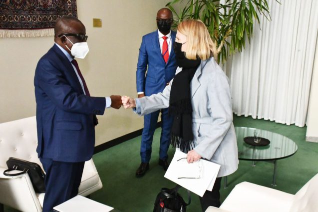 Minister for National Security, Albert Kan-Dapaah and the Foreign Affairs Minister of Norway, Ms. Anniken Huitfieldt