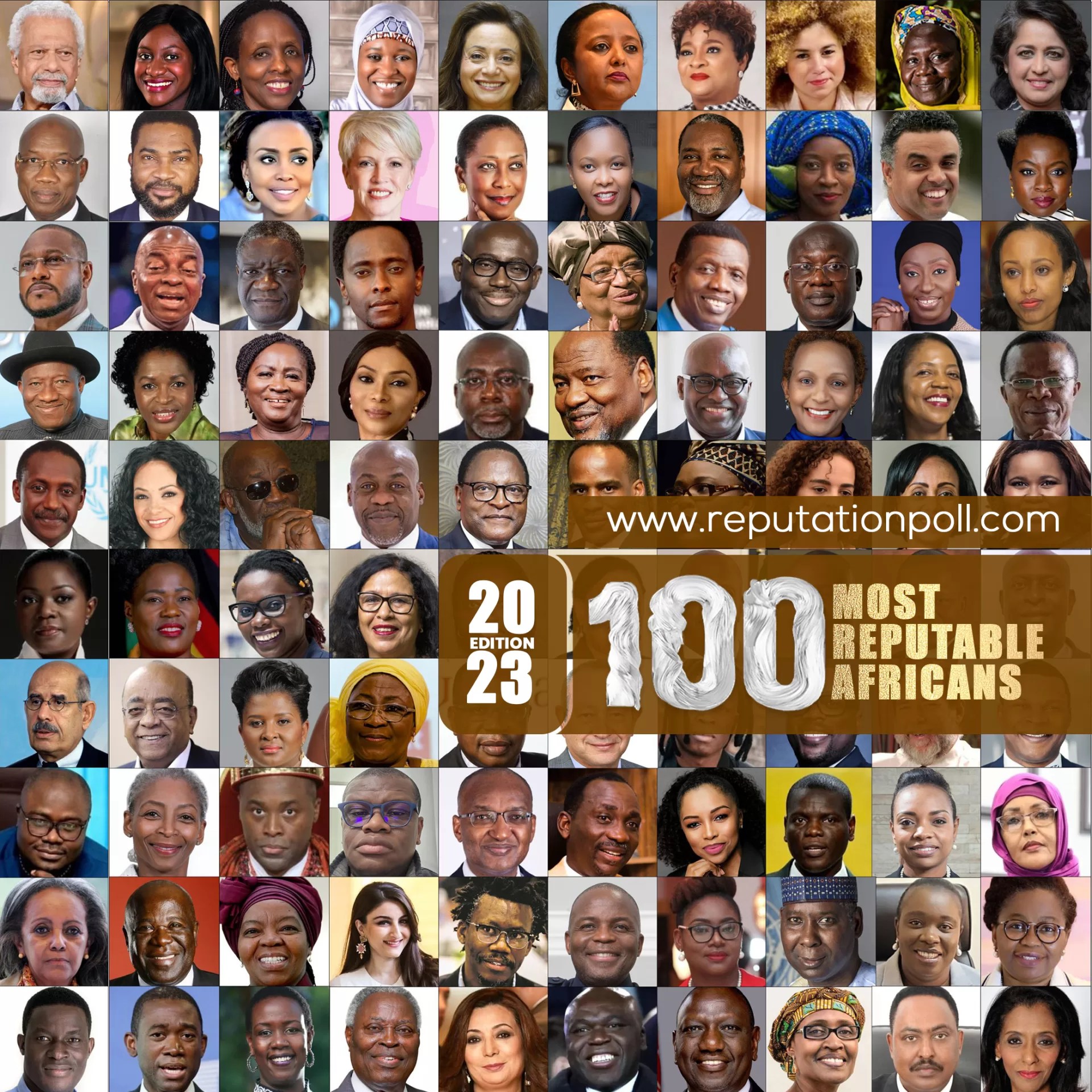 Gallery of 100 Most Reputable Africans 2023