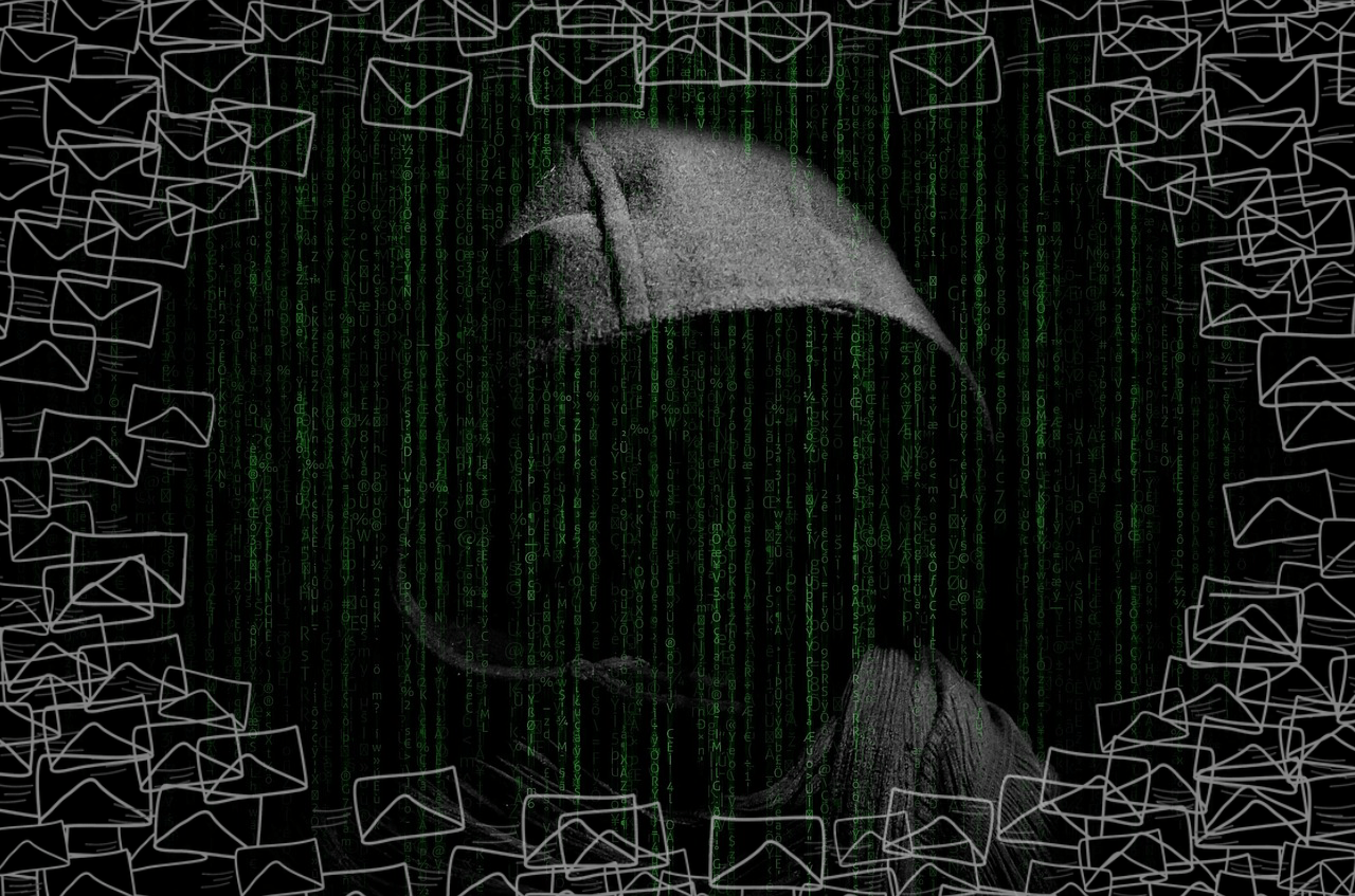 hacker with spam
