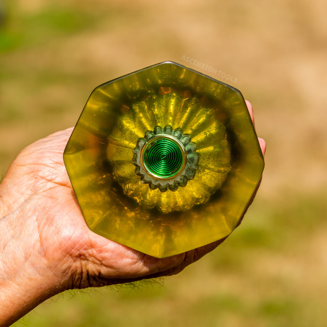 Floating Stone - Medium Pyramid Orgone Generator v2 bottom