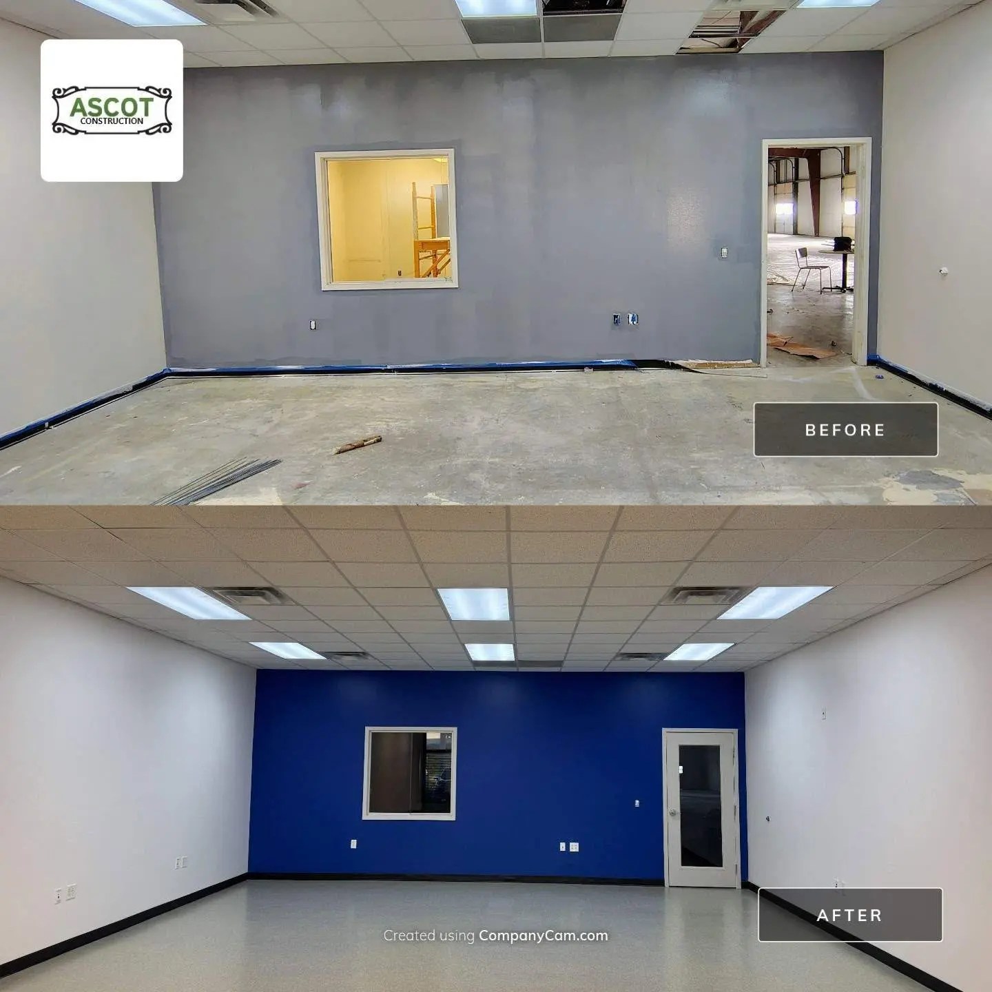 Commercial interior renovation in Fort Worth TX