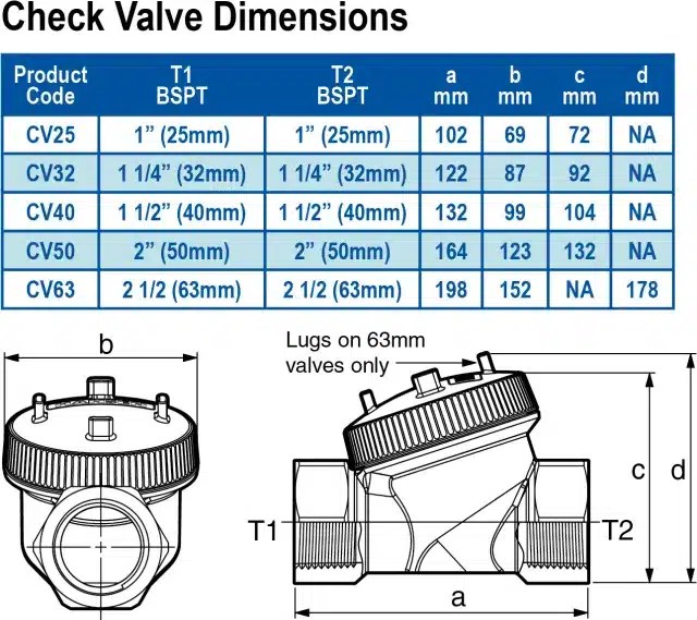 Hansen 40mm Check Valve - Image 2