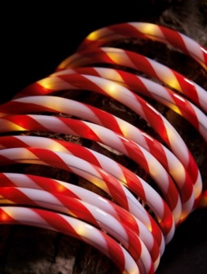 100 Red Candy Cane Rope Decorative Light Christmas George At Asda