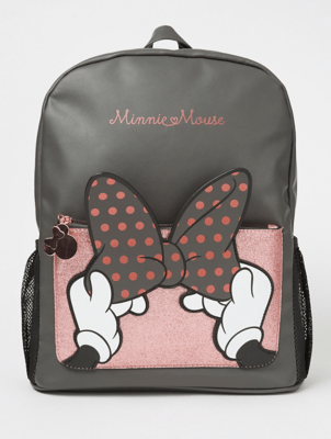 Clothes Shoes Accessories Girls Bags Disney Minnie Mouse Backpack With Padded Bow Baseo Co Uk