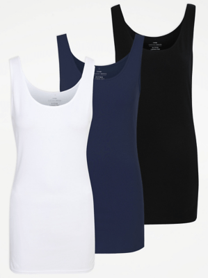 vests sleeveless tops tops women george at asda on womens longline vests uk