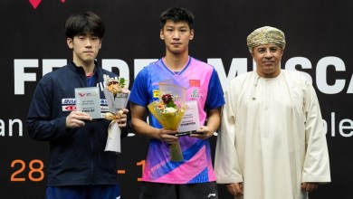 صورة الصيني أكس يحقق لقب بطولة عُمان الدولية لكرة الطاولة