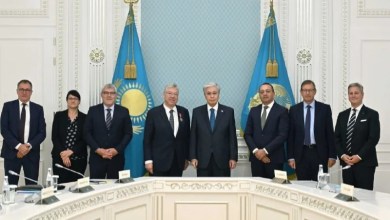صورة الرئيس الكازاخستاني يستقبل أعضاء مجموعة الصداقة البرلمانية السويسرية الكازاخستانية