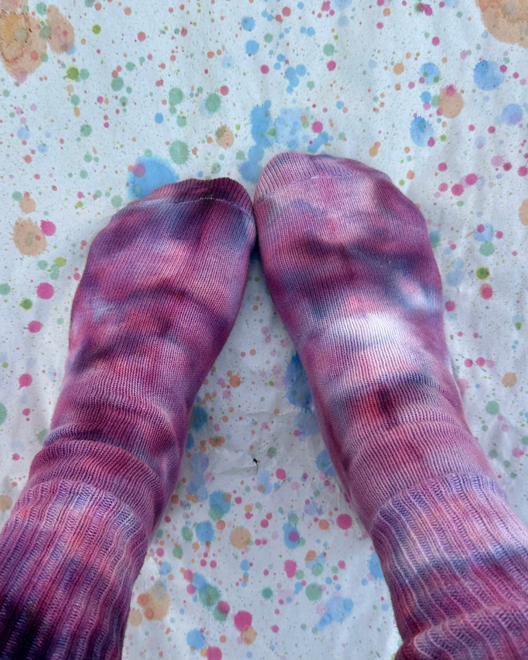 Ice-Dyed Bamboo Socks Interstellar