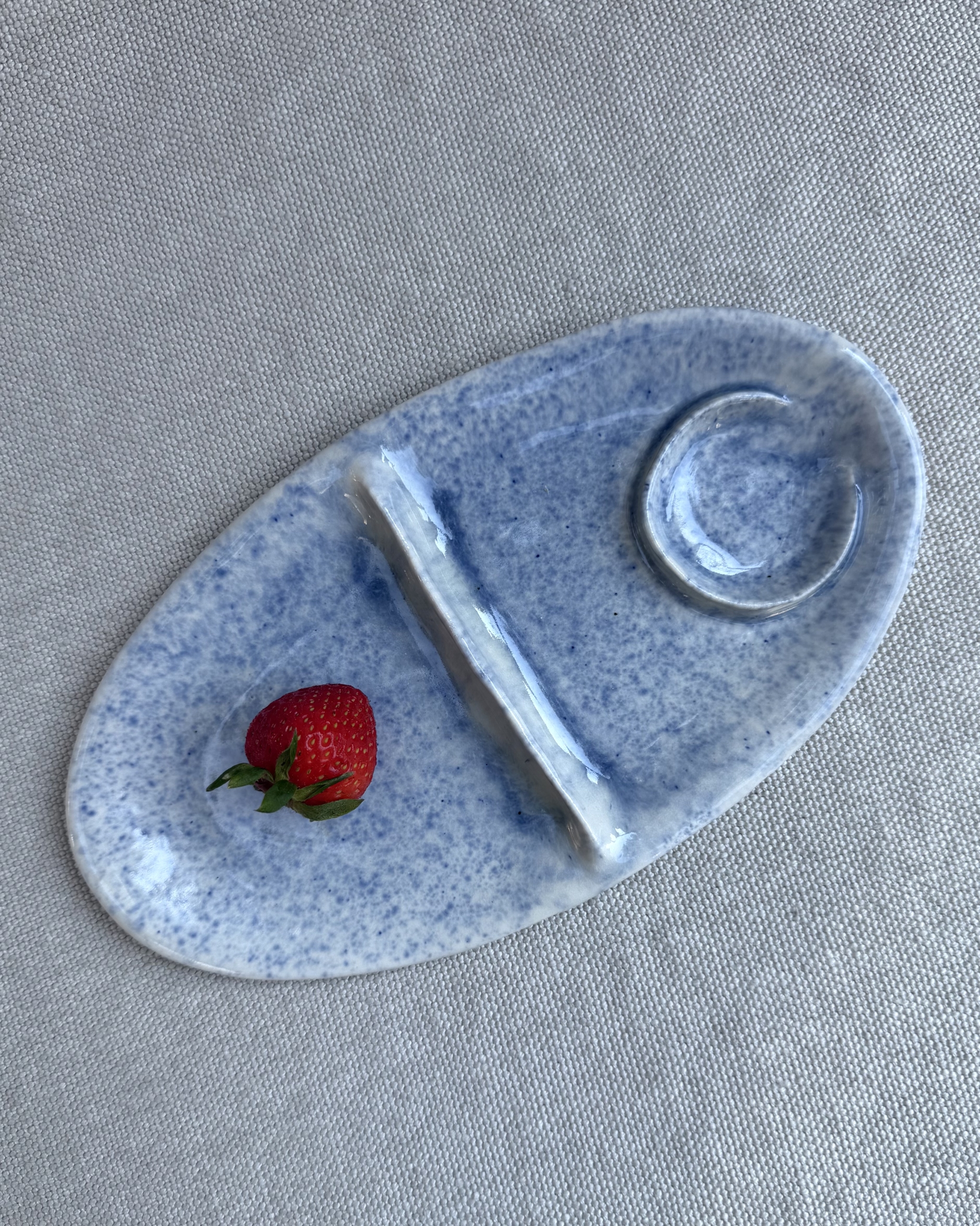 Snack Plate - Blue Mist