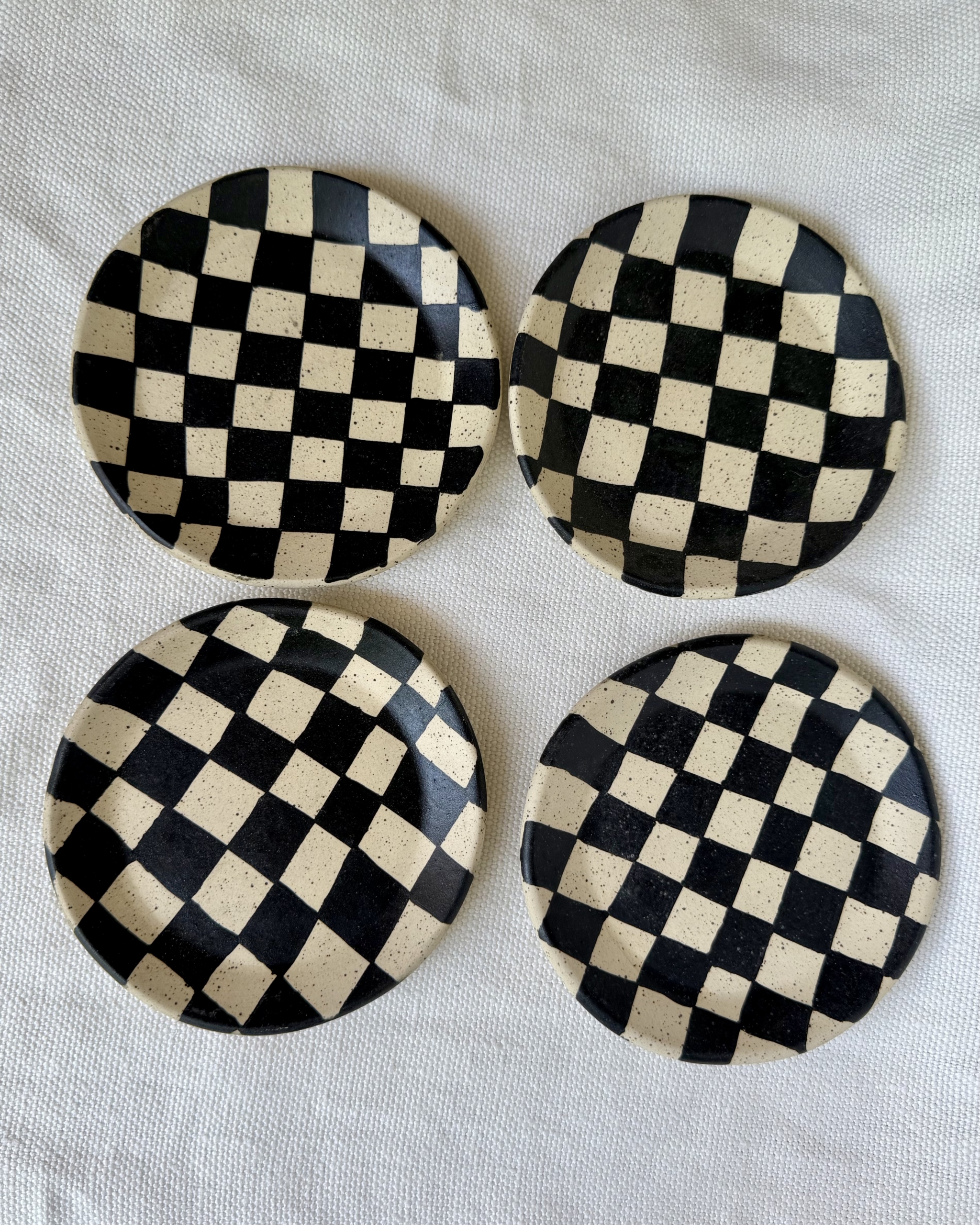 Appetizer Plate - Check Pattern