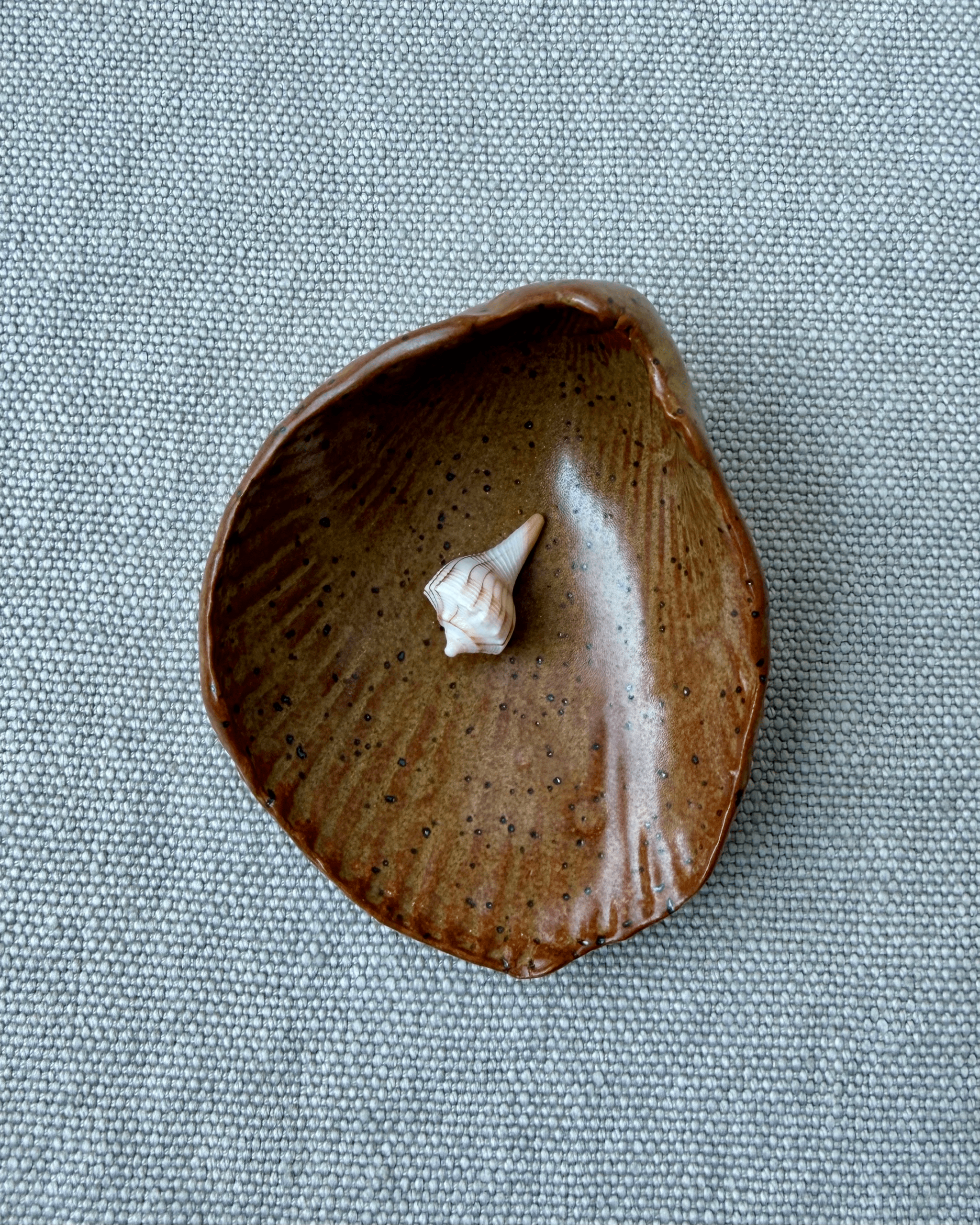 Shell Dish - Brown