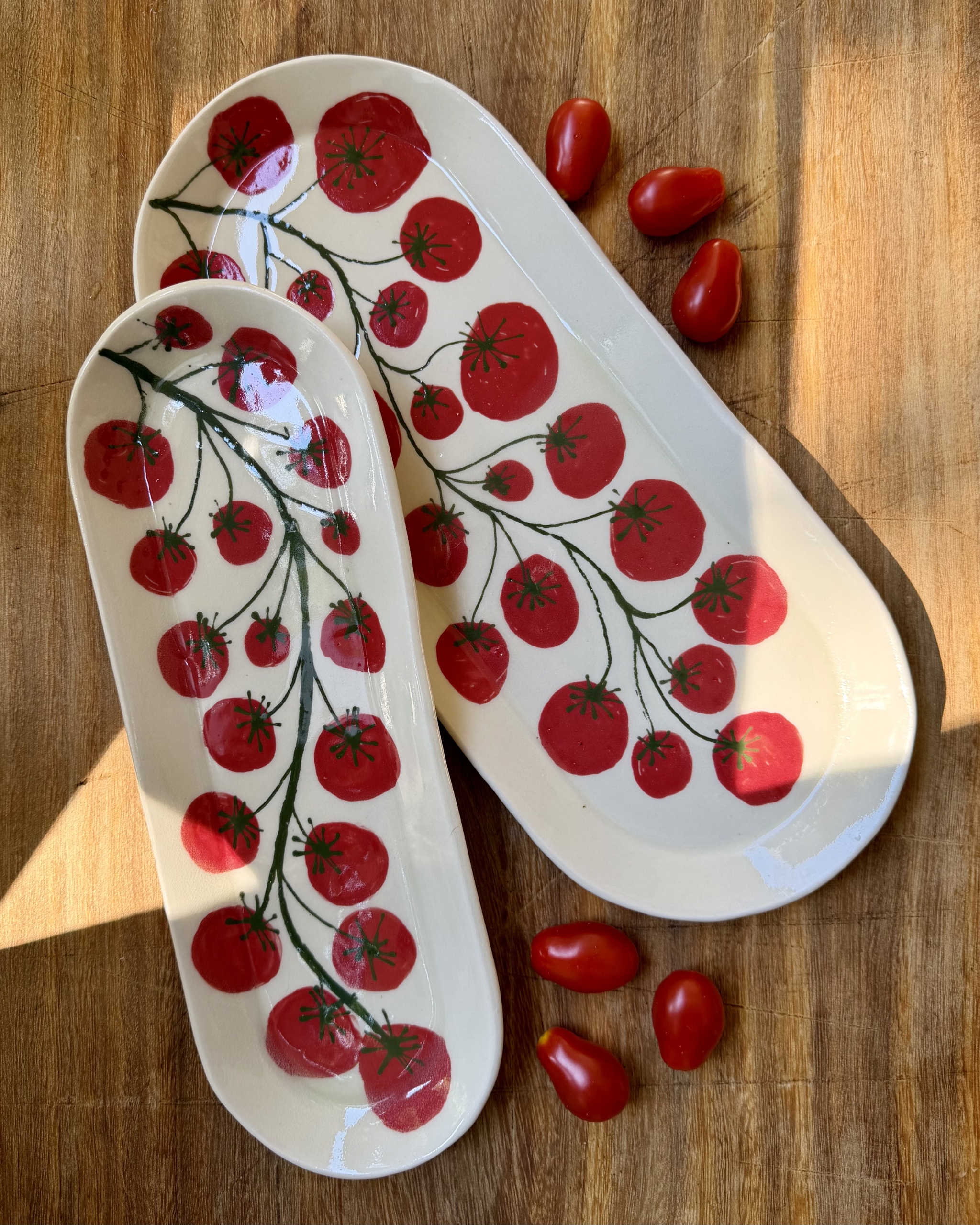 Tomato Cluster Stackable Tray Set or Individual